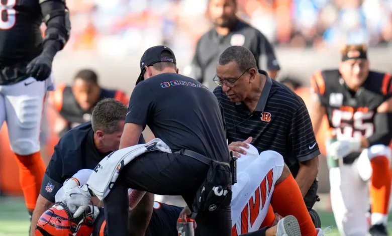Bengals defensive tackle BJ Hill injured vs Ravens in NFL Week 15