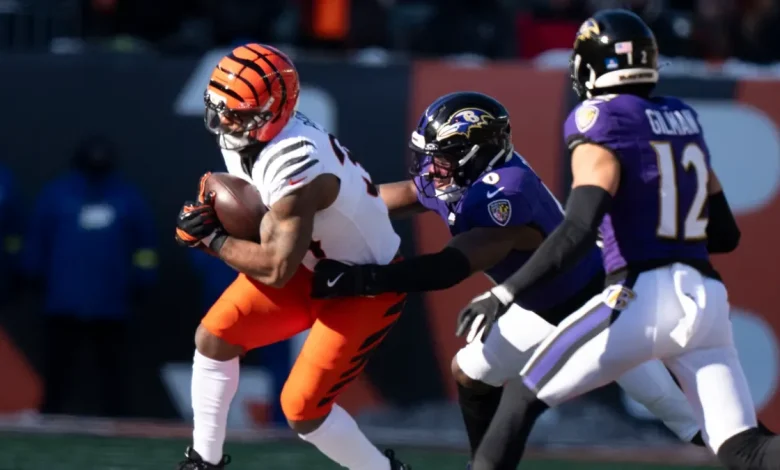 Bengals running back Samaje Perine injured vs Ravens in NFL Week 15