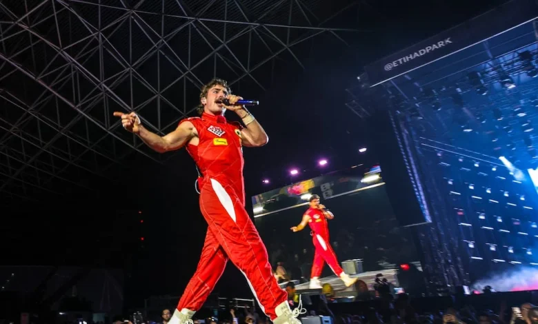 Benson Boone dazzles at Abu Dhabi Grand Prix after-race concert with impressive debut performance