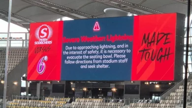 Big Bash League: Fans forced to seek shelter at Optus Stadium due to lightning forecast