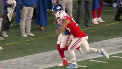 Big Hit On Jaxson Dart Reignites Patrick Mahomes Controversy With Fight Between Patriots And Giants