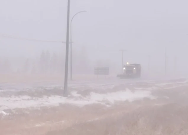 Blowing snow advisory in effect as second Clipper crosses the province
