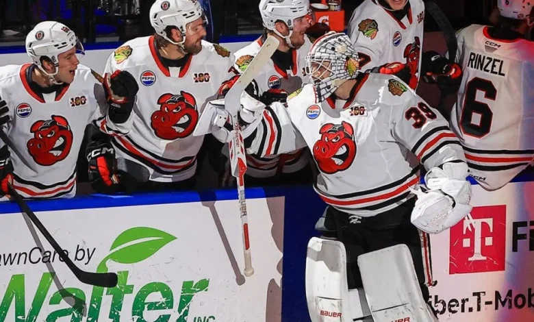 Brossoit scores for IceHogs