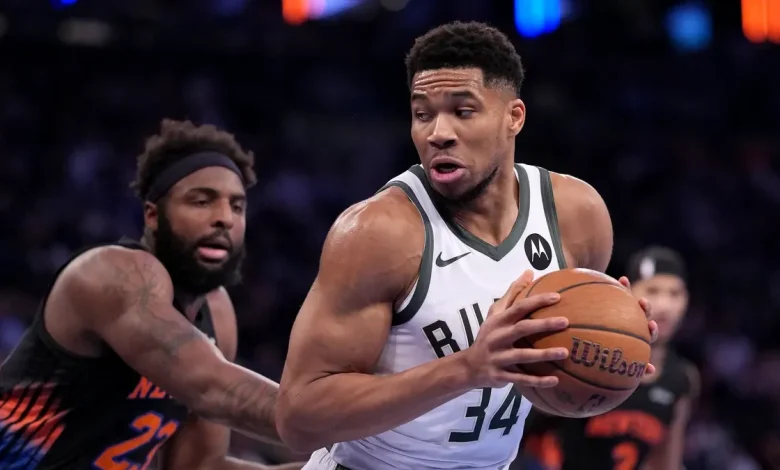 Bucks star Giannis Antetokounmpo leaves game vs Pistons with calf injury