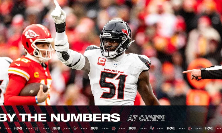 By The Numbers | Texans at Chiefs