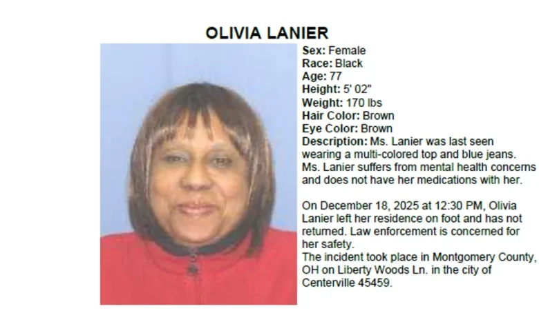 CANCELED Endangered Missing Adult Alert issued for 77-year-old Centerville woman