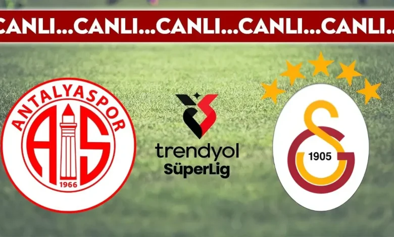 CANLI YAYIN: Antalyaspor - Galatasaray CANLI ANLATIM | Trendyol Süper Lig 16. hafta mücadelesi
