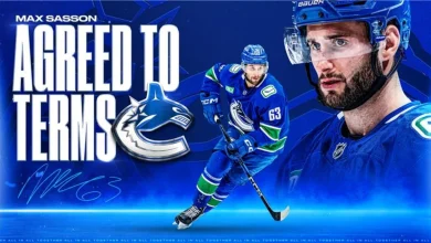 CANUCKS AGREE TO TERMS WITH MAX SASSON ON A TWO-YEAR CONTRACT EXTENSION
