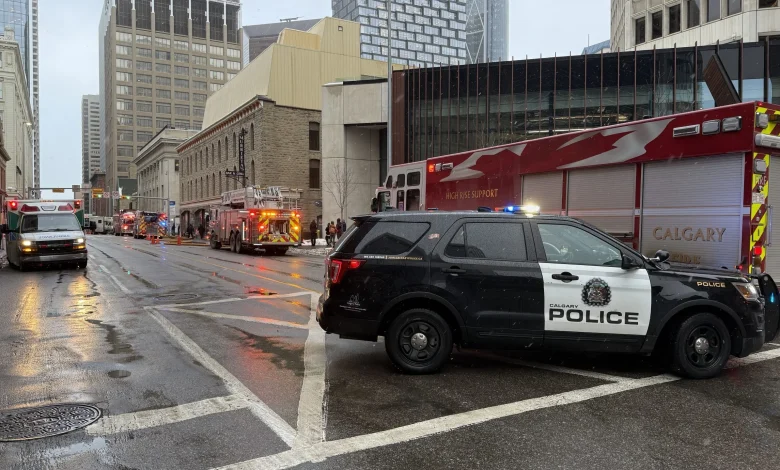 Calgary fire crews knock down blaze at historic Alberta Hotel building