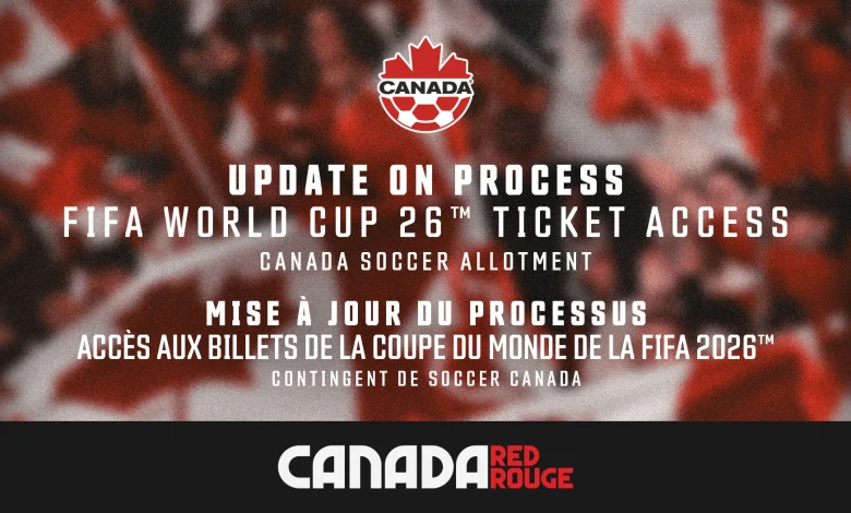 Canada Soccer Provides Update on Process for FIFA World Cup 26™ Ticket Access via CanadaRED