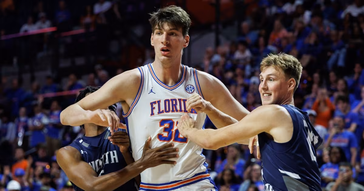 Canadian centre Rioux dunks for first college field goal as No. 23 Florida routs Saint Francis