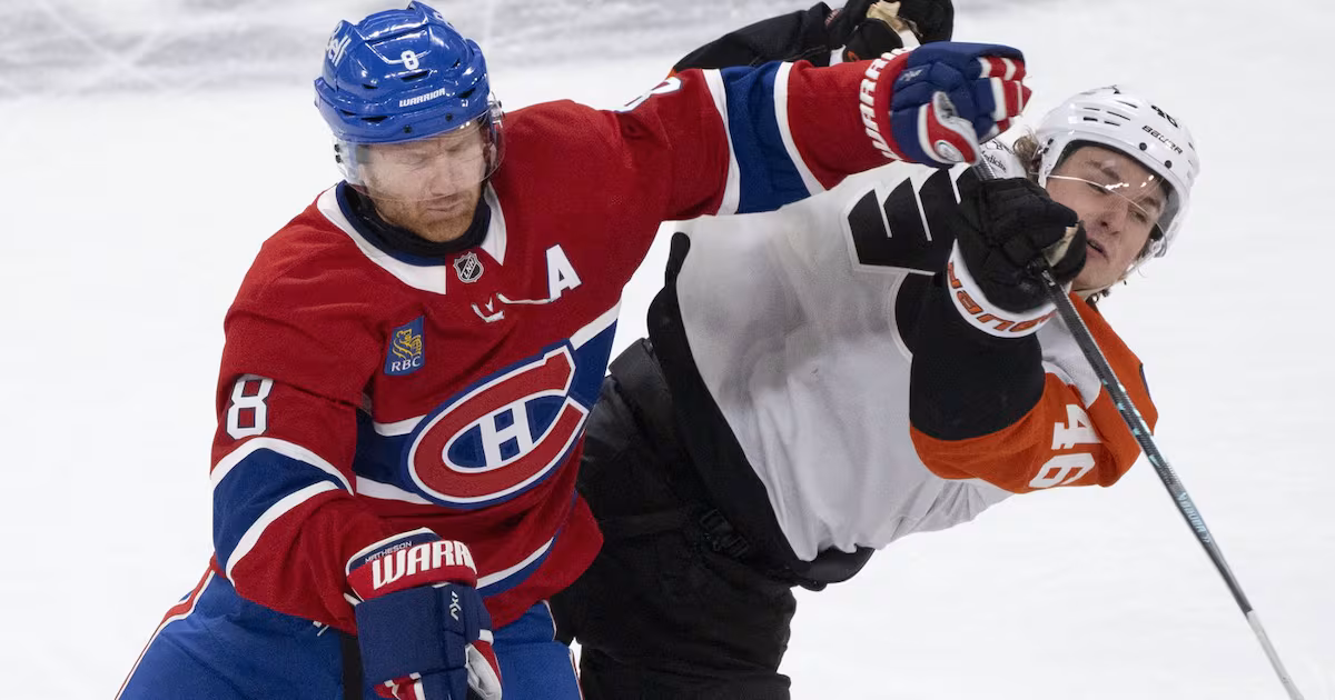 Canadiens’ Matheson (day-to-day) out vs. Flyers, Fowler to start