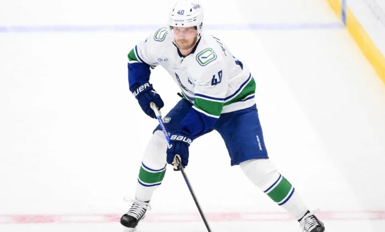 Canucks F Elias Pettersson out against Wild with upper-body injury