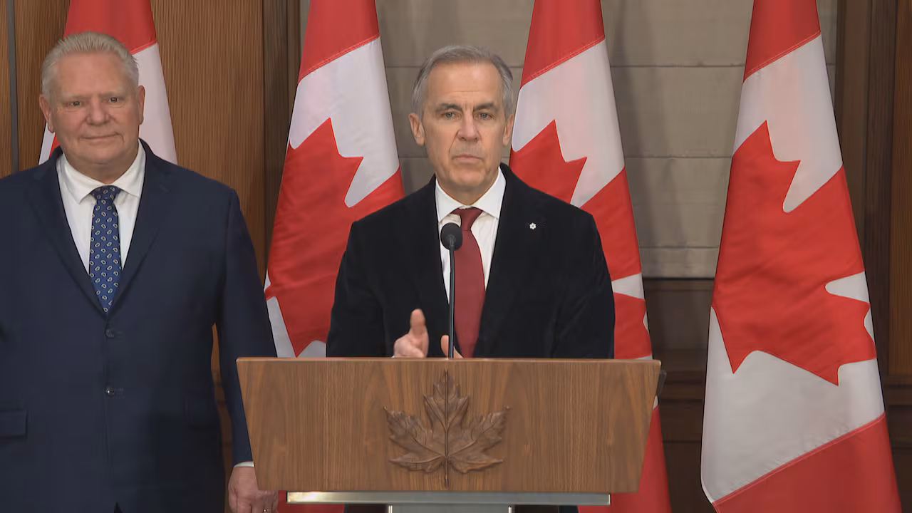 Carney, Ford sign deal 'aligning our approaches' to speed up major projects, including Ring of Fire
