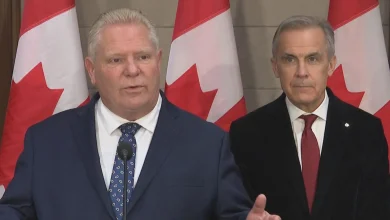 Carney rolls eyes as Ford brags about anti-tariff ad that derailed U.S. trade negotiations