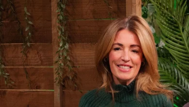 Cat Deeley’s bottle green jumper is from one of our favourite British brands, and her cosy styling has made it a winter must-have