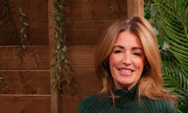 Cat Deeley’s bottle green jumper is from one of our favourite British brands, and her cosy styling has made it a winter must-have