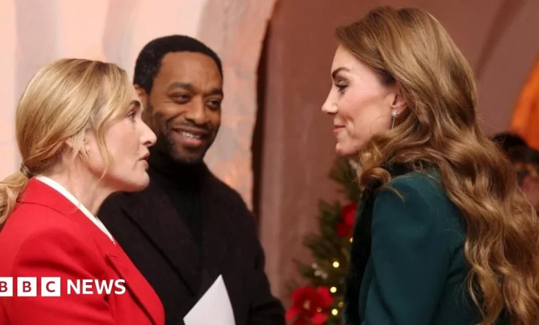 Catherine joined by stars and charity heroes for Christmas carol concert