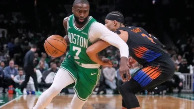 Celtics hold off late Knicks charge to win 123-117 in rematch of East semifinal