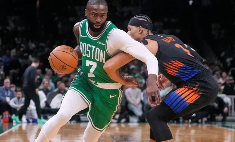Celtics hold off late Knicks charge to win 123-117 in rematch of East semifinal