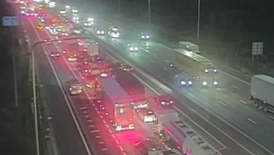 Chaos on major UK motorway as two lanes closed after multi-vehicle crash