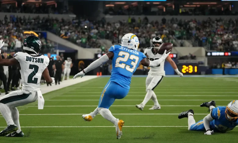 Chargers drastically improve playoff odds after wild overtime win over Eagles