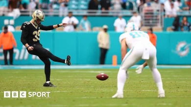 Charlie Smyth: Former Down goalkeeper kicks field goal on NFL debut for New Orleans Saints