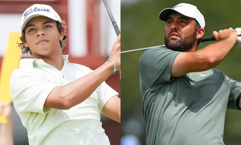 Charlie Woods Turns Heads With Rare Scottie Scheffler Interaction After Disappointing Career Update