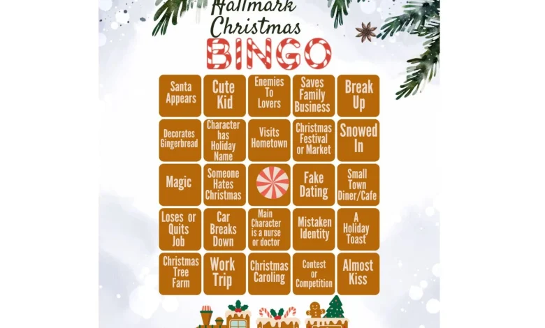 Cheer up this season with Hallmark Christmas Bingo