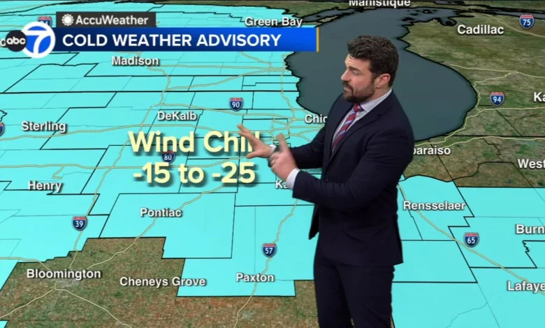 Chicago weather, wind chill today: Cold Weather Advisory issued amid dangerous Chicago wind chill temps