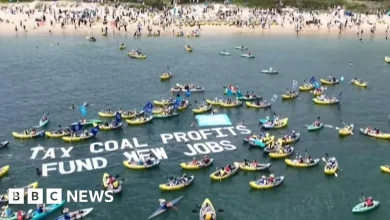 Climate protesters in kayaks disrupt operations at Australia port