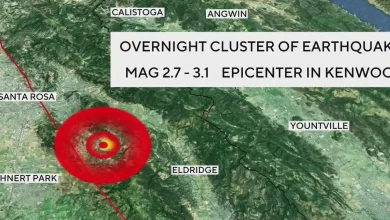 Cluster of small earthquakes strikes near Kenwood in Sonoma County overnight