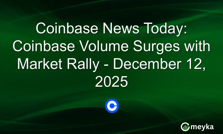 Coinbase News Today: Coinbase Volume Surges with Market Rally - December 12, 2025