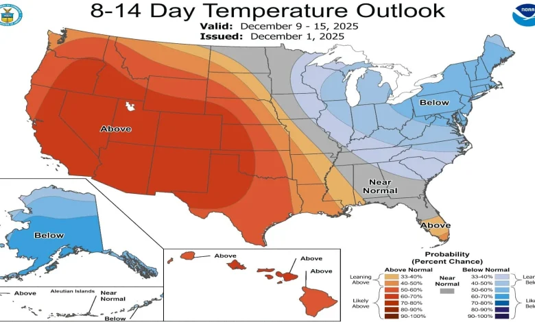 Colder than normal— NOAA warns 12 states and adverts that 1 will be specially frozen