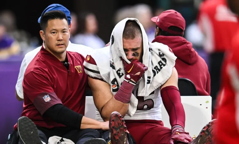 Commanders fear Ertz suffered torn ACL in loss