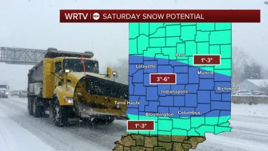 County-by-county: Saturday snowfall potential across Central Indiana