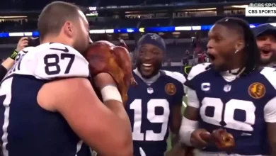 Cowboys’ Star Raises Eyebrows With Thanksgiving Turkey Antics