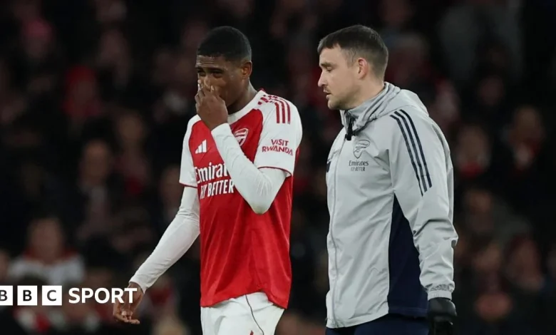 Cristhian Mosquera: Arsenal fear defender will miss at least six weeks with ankle injury