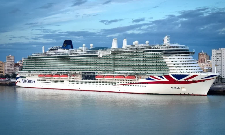 Cruise ship stuck in port after shipping containers carrying bananas fall off cargo ship