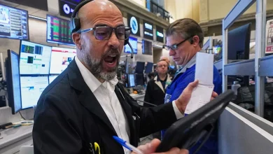 Crypto stocks help pull Wall Street lower and threaten its 5-day winning streak