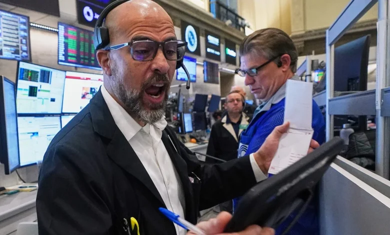 Crypto stocks help pull Wall Street lower and threaten its 5-day winning streak