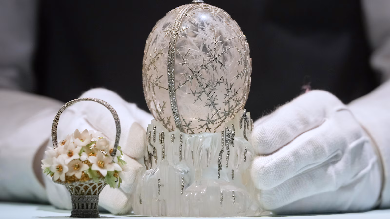 Crystal Fabergé egg crafted for Russian royalty shatters record and sells for $30.2 million