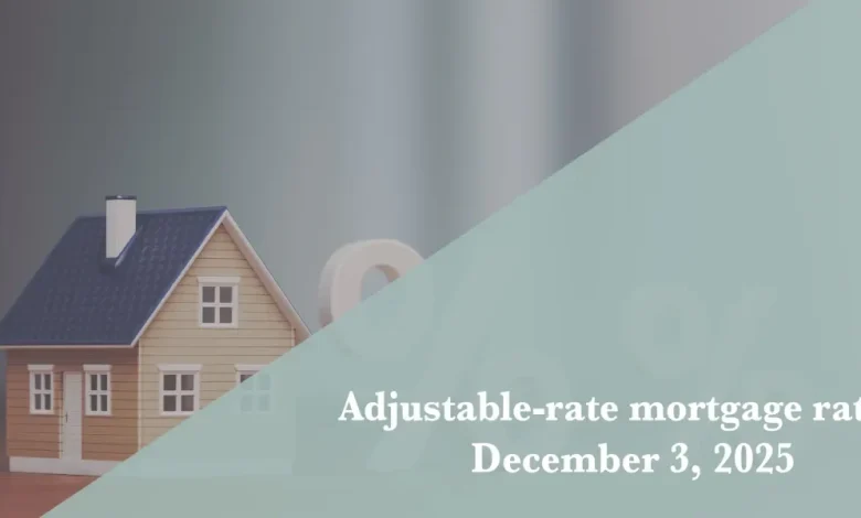 Current ARM mortgage rates report for Dec. 3, 2025