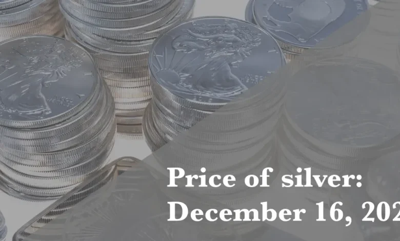 Current price of silver as of Tuesday, December 16, 2025