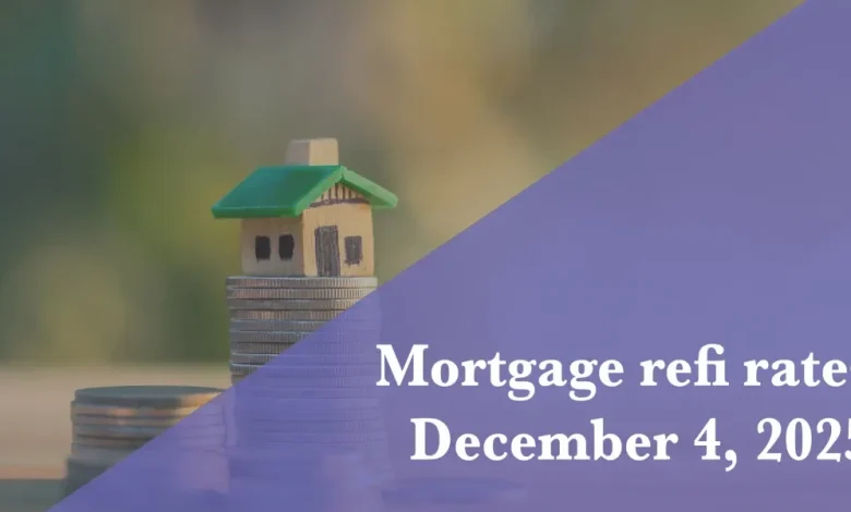 Current refi mortgage rates report for Dec. 4, 2025