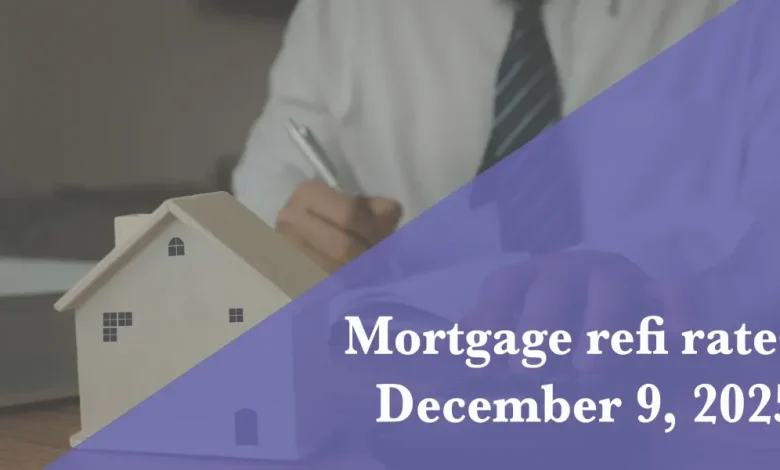 Current refi mortgage rates report for Dec. 9, 2025