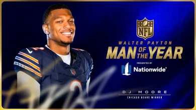 DJ Moore honored as Bears' winner of Walter Payton Man of the Year Award
