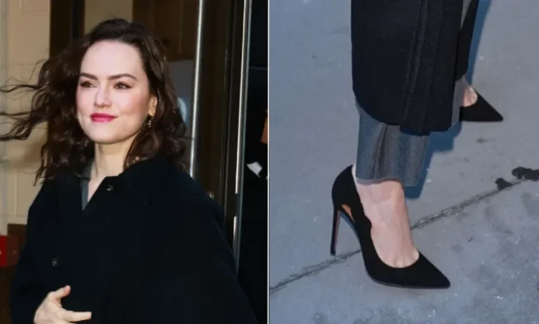Daisy Ridley Puts a Side Spin on the Bow Pump Trend With Aquazzura in New York