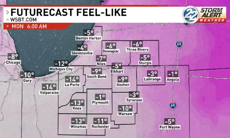 Dangerously cold temperatures continue Monday