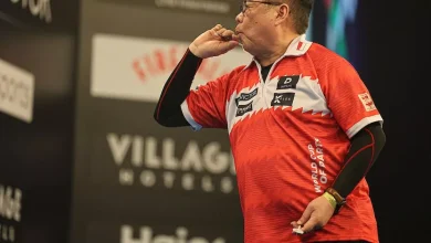 Darts pensioner Paul Lim the oldest slinger in town as he hunts win at 71